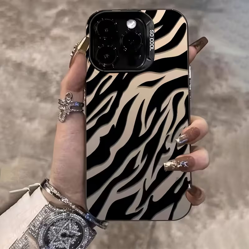Phone Cases Unique - Casing Ponsel Motif Zebra Hitam IMD