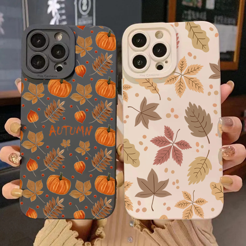 Phone Cases Samsung S25 Ultra - Casing Ponsel Motif Daun Maple Retro