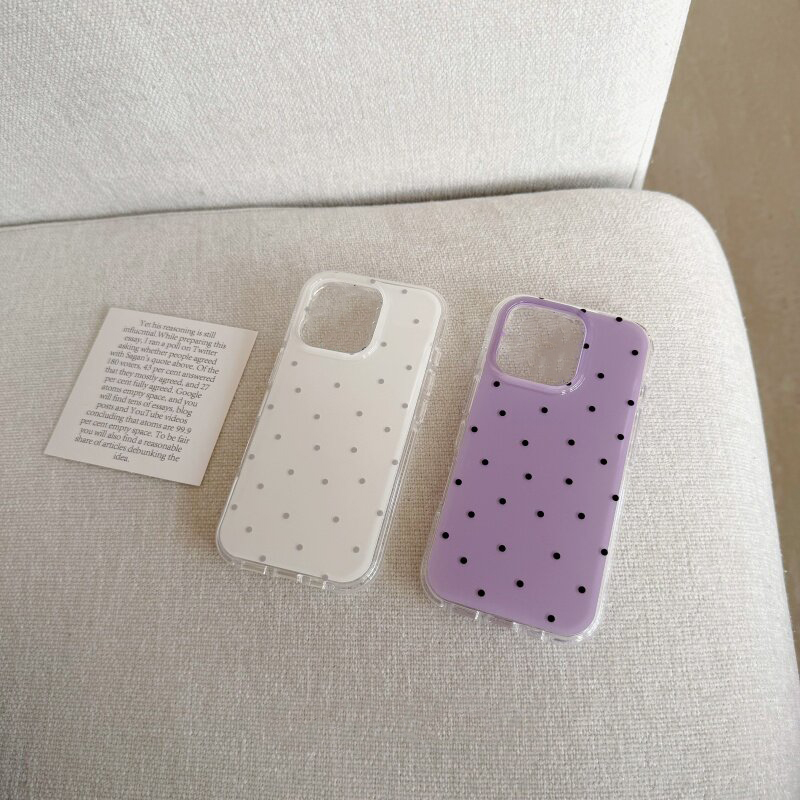 Phone Cases Purple - Casing HP Korea Putih & Ungu