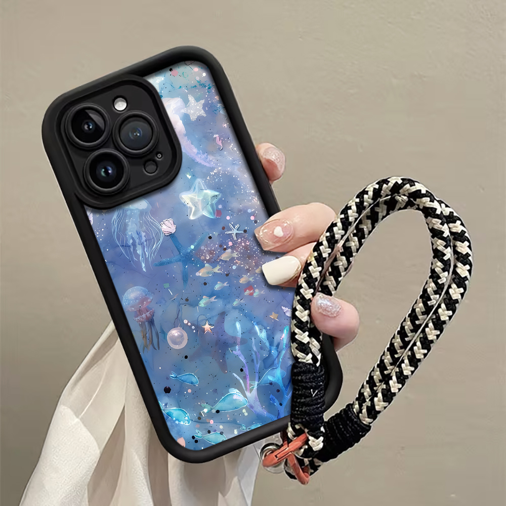 Phone Cases Purple - Casing Ponsel Tali Ubur-ubur Biru Ungu