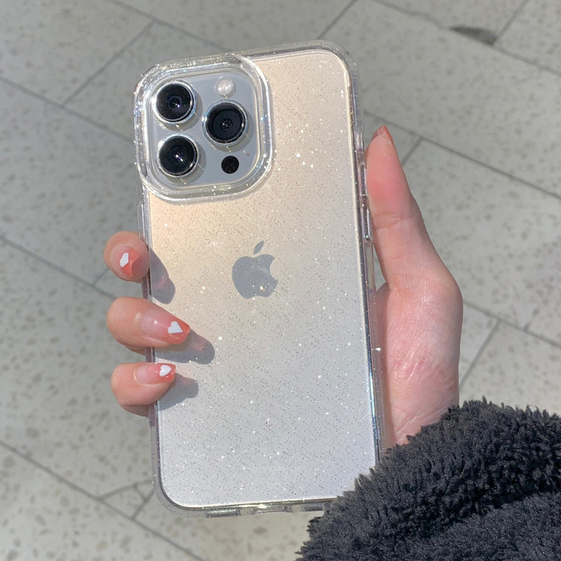 Phone Cases Expensive - Casing Ponsel Glitter Sederhana Transparan untuk