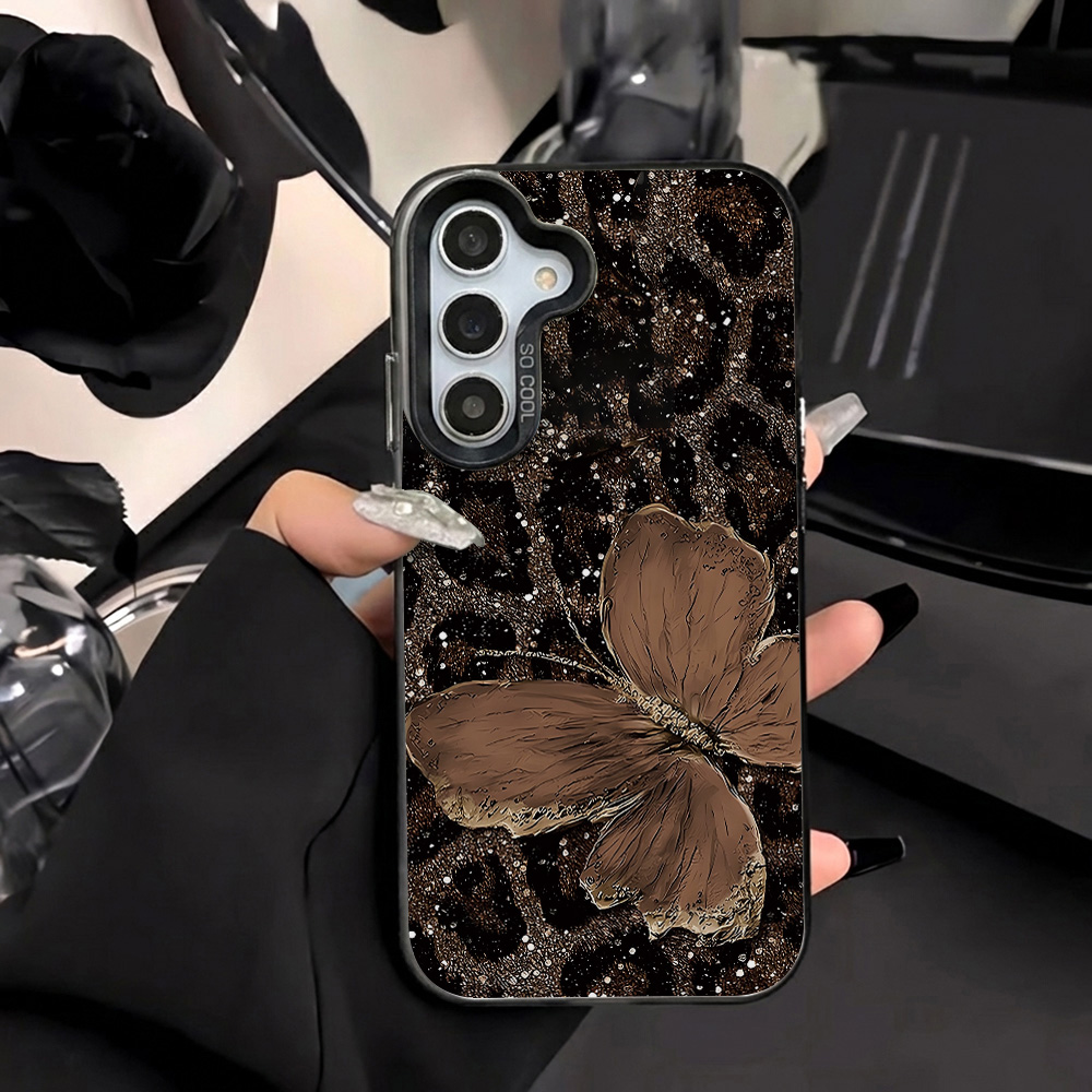 Phone Cases A14 Samsung - Casing Leopard IMD Keras Untuk Samsung