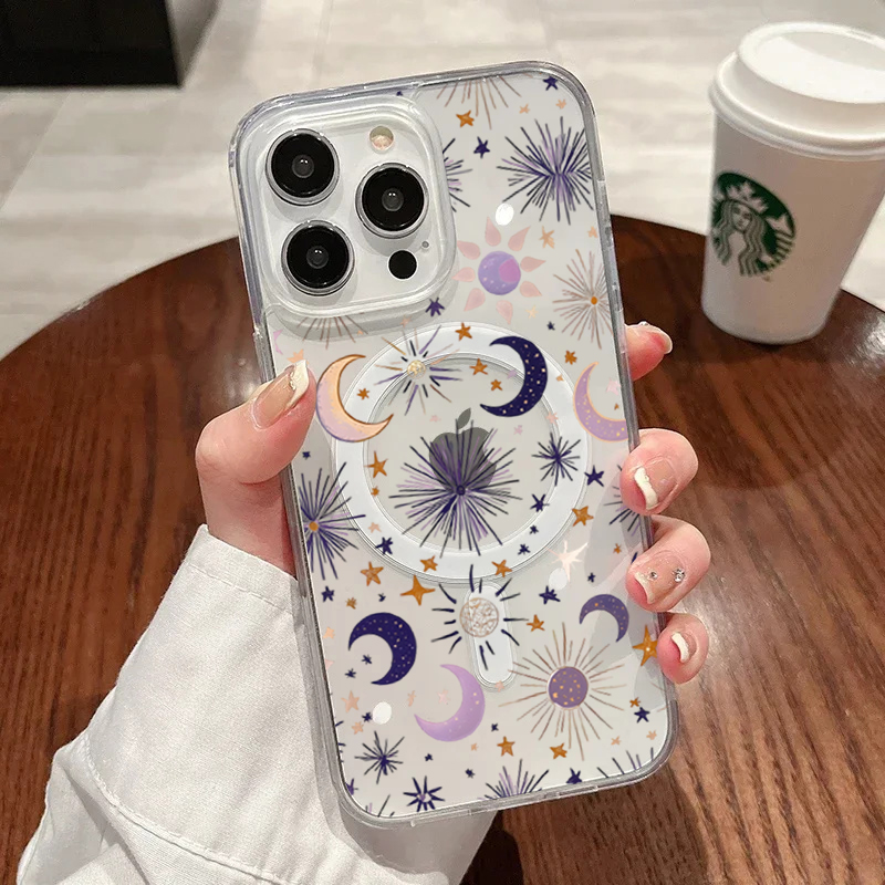 Phone Cases Unique - Casing Ponsel Romantis Matahari Bulan Bintang