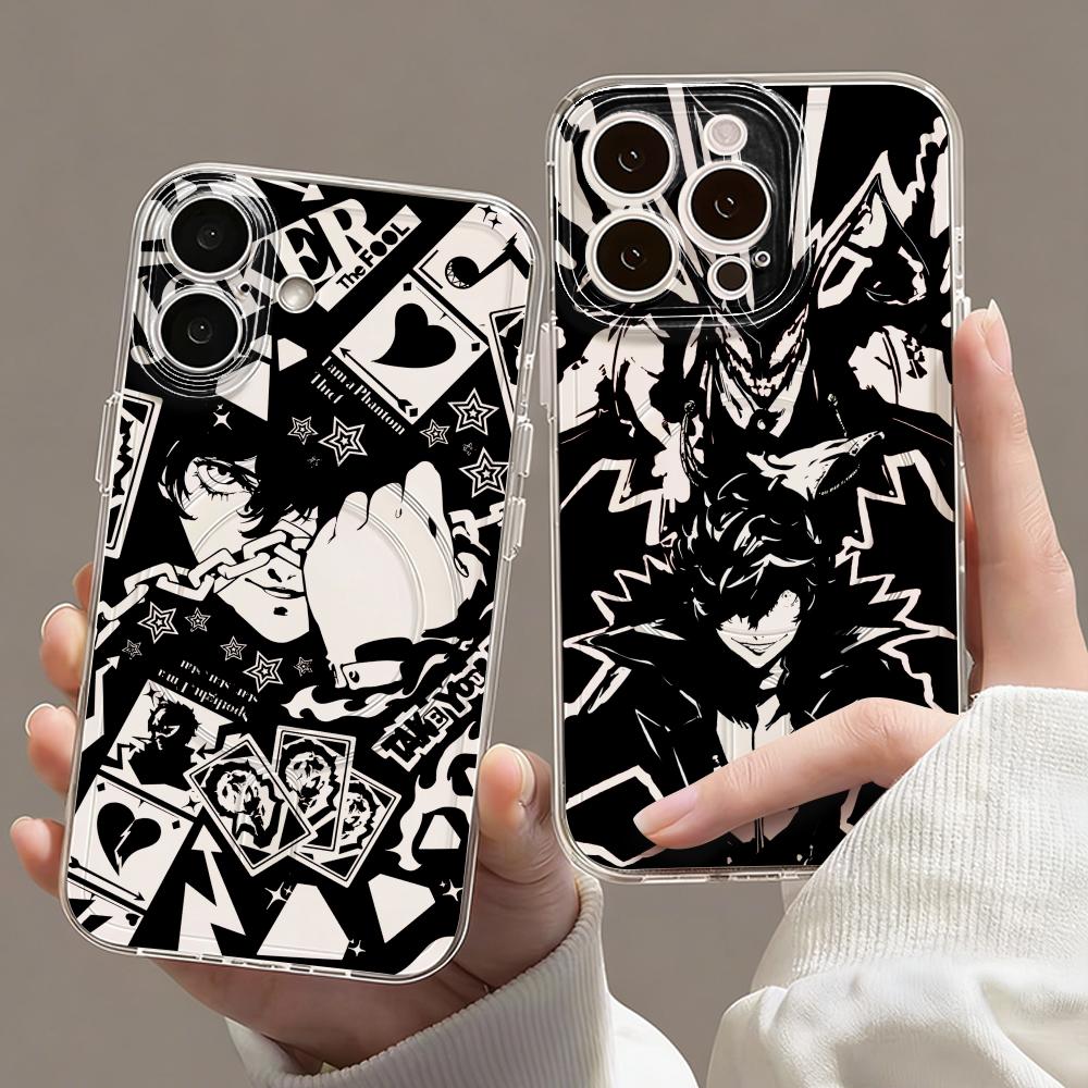 Phone Cases Transparent - Casing Ponsel Game P-Persona 5, Casing