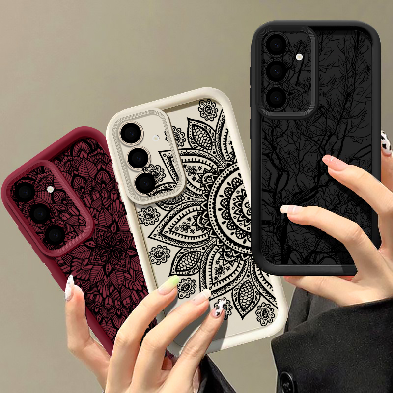 Casing Pola Totem Bunga Retro  - Phone Cases A14 Samsung ulasan dan harga