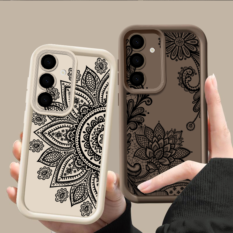 Casing Pola Totem Bunga Retro  - Phone Cases A14 Samsung ulasan dan harga