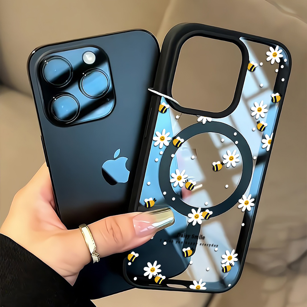 Casing Ponsel Fresh Daisy Bee  - Phone Cases Transparent ulasan dan harga
