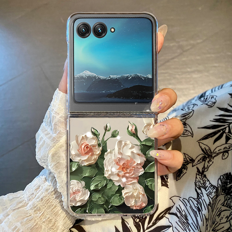 Casing Ponsel Pola Bunga Putih - Phone Cases Transparent ulasan dan harga