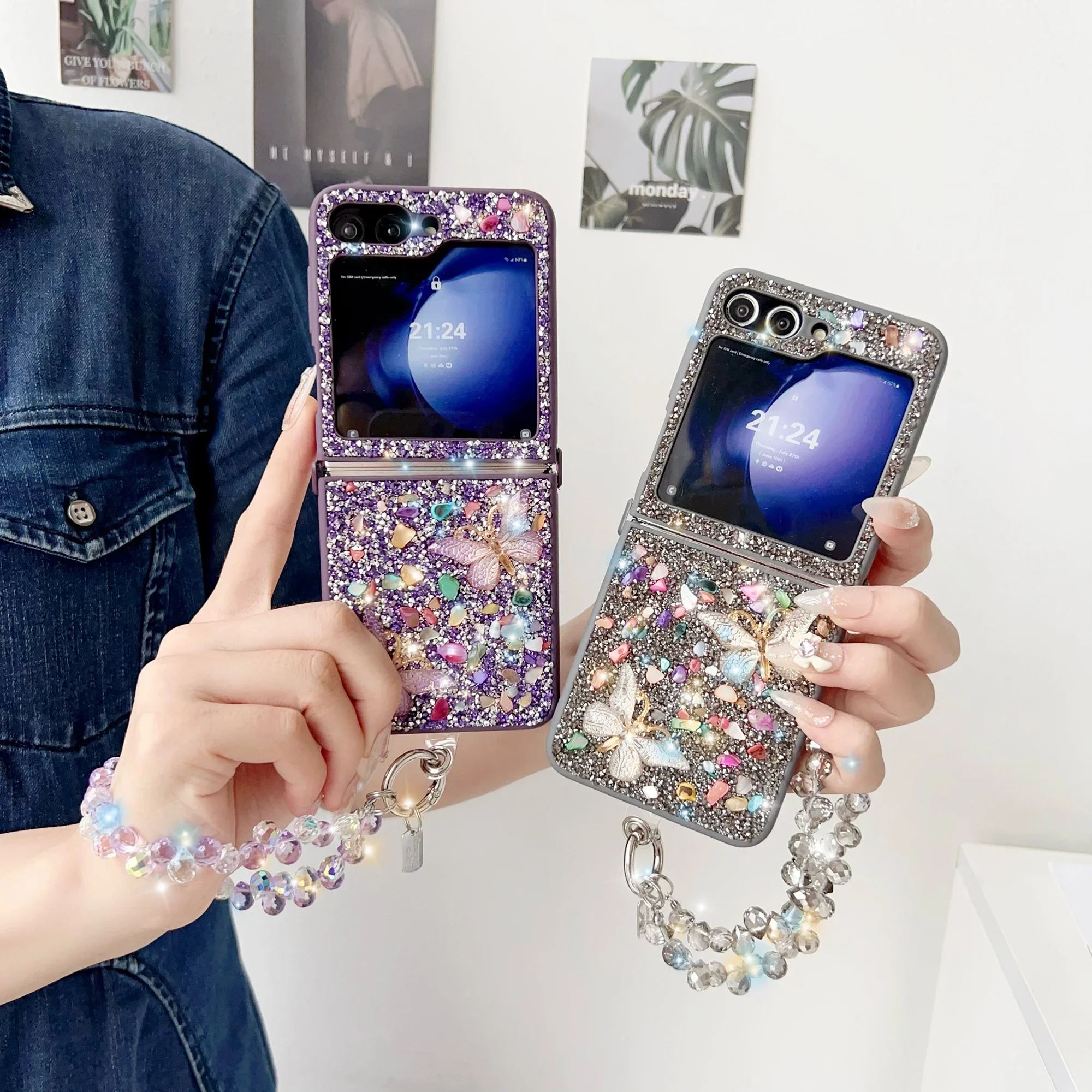 Casing Ponsel Glitter Mewah un - Phone Cases Z Flip 5 ulasan dan harga