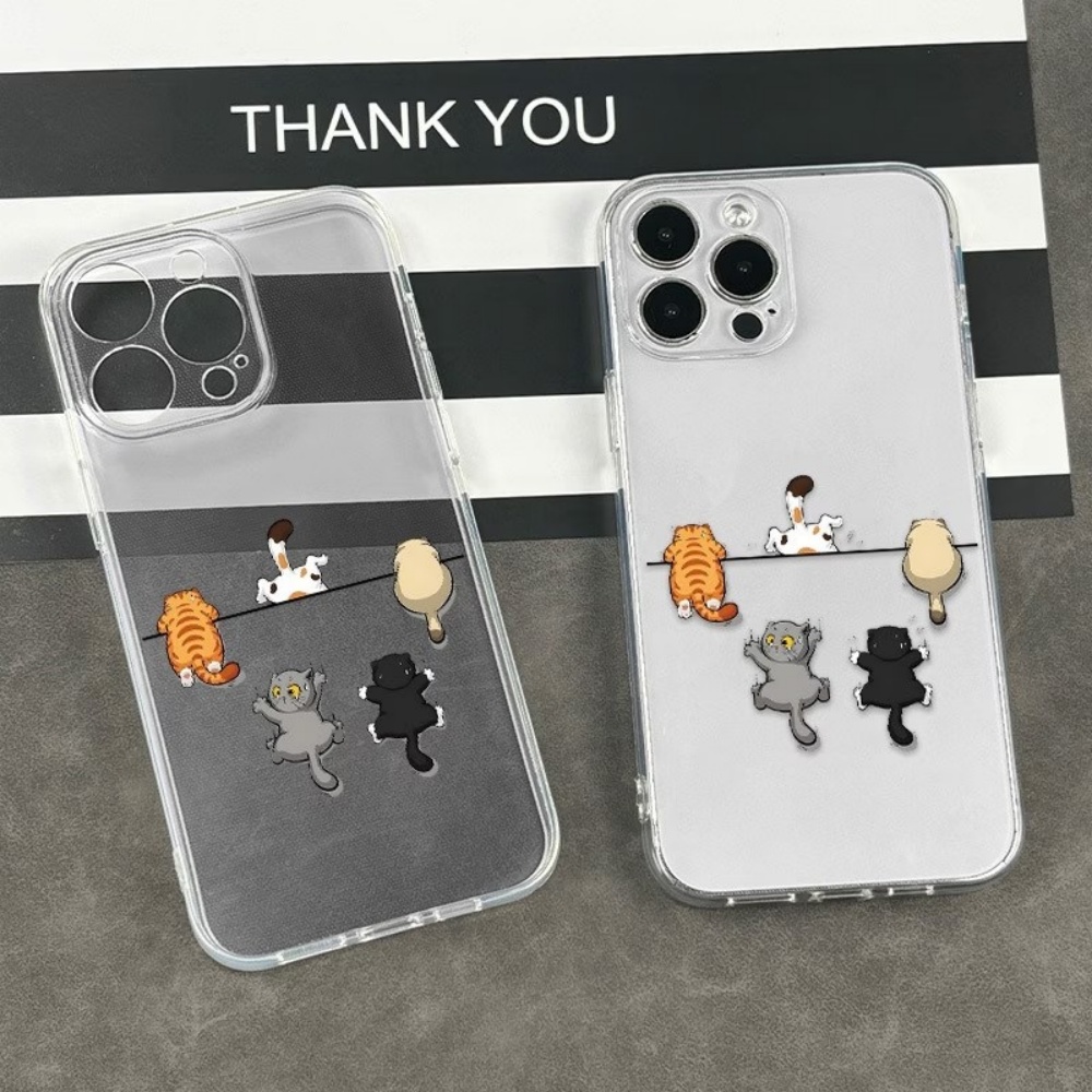 Casing HP Motif Lima Kucing Lu - Phone Cases Transparent ulasan dan harga