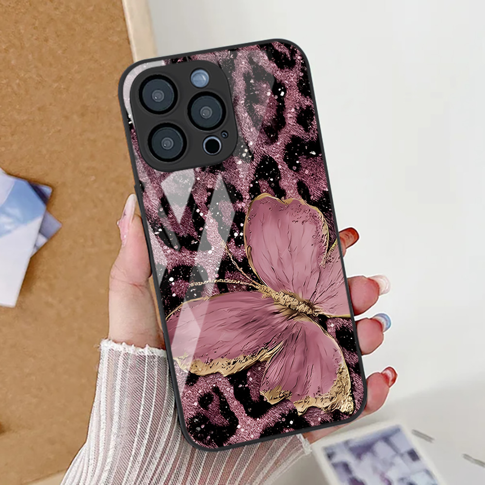Casing Ponsel Motif Kupu-kupu  - Phone Cases Leopard Print ulasan dan harga