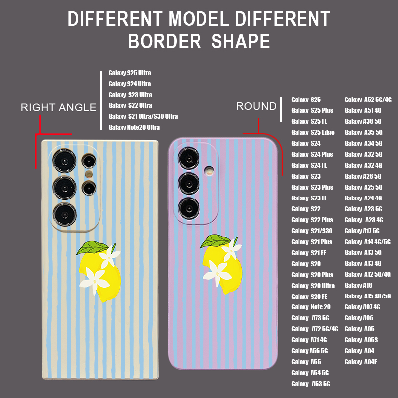 Casing HP TPU Motif Lemon Stri - Phone Cases Galaxy A16 5G ulasan dan harga