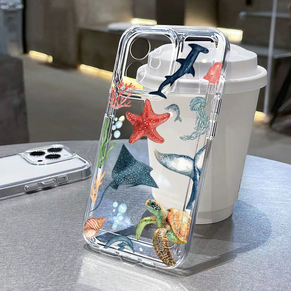 Casing Hewan Laut Untuk iPhone - Phone Cases Transparent ulasan dan harga
