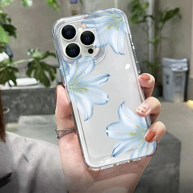 Casing Ponsel Bunga Lily Putih - Phone Cases Transparent ulasan dan harga
