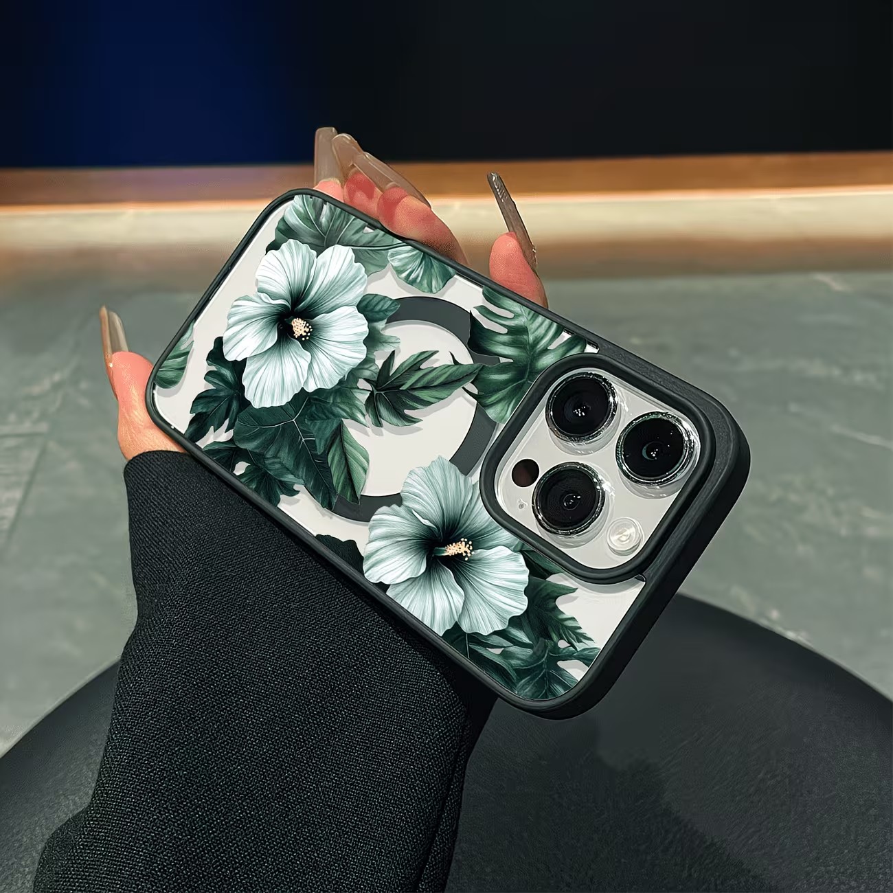 Casing Ponsel Motif Bunga Hija - Phone Cases Transparent ulasan dan harga