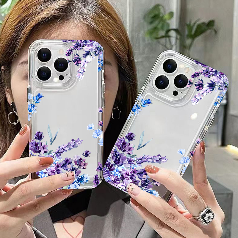 Casing Ponsel TPU Lembut Motif - Phone Cases Purple ulasan dan harga