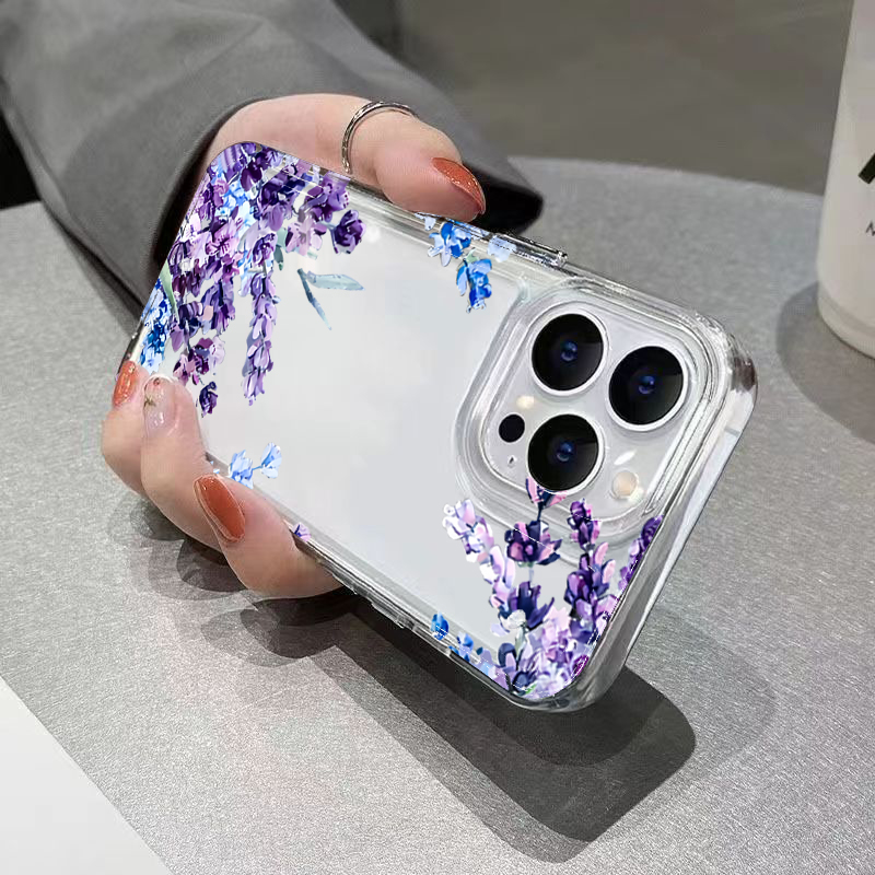 Casing Ponsel TPU Lembut Motif - Phone Cases Purple ulasan dan harga