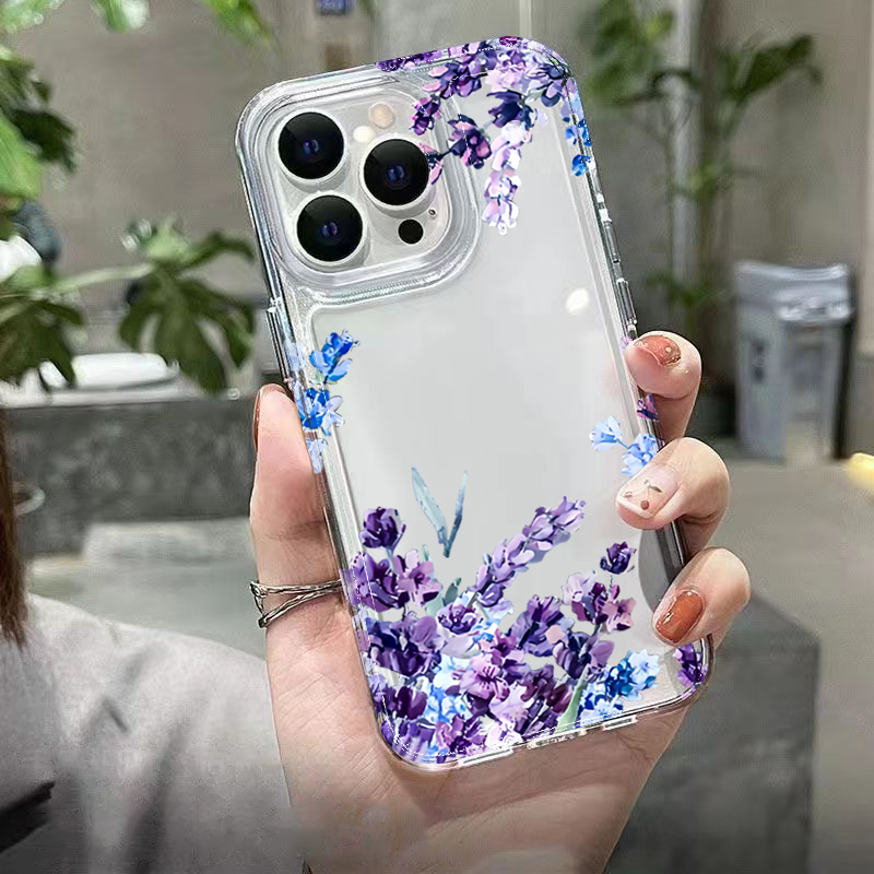 Casing Ponsel TPU Lembut Motif - Phone Cases Purple ulasan dan harga